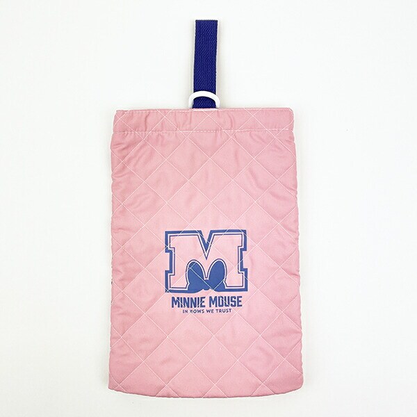 ディズニー ミニーマウス キルトシューズバッグ ピンク スクール キッズ Disney