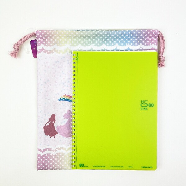 ディズニー プリンセス 巾着(中) ピンク ランチ スクール Disney