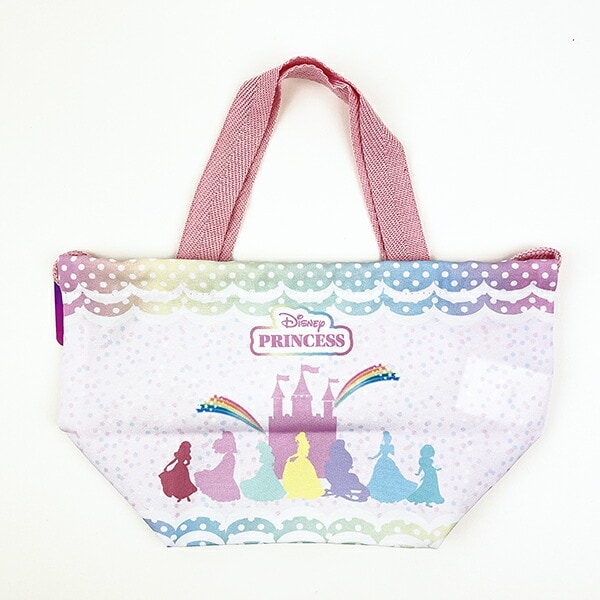 ディズニー プリンセス マチ付き巾着 ピンク ランチ Disney
