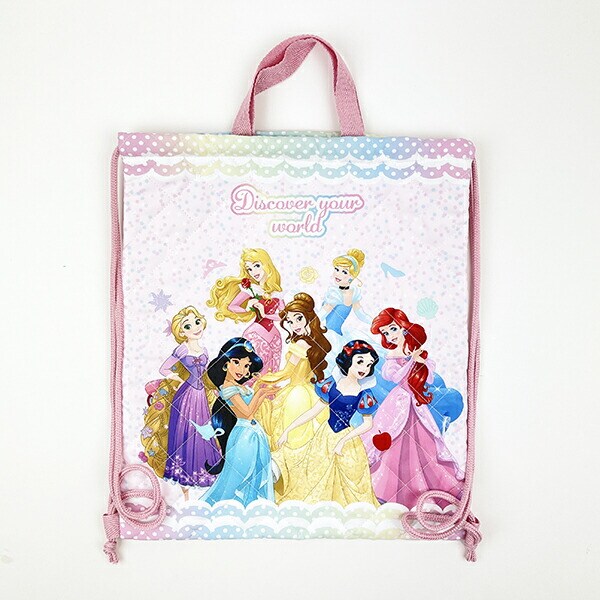 ディズニー プリンセス キルトナップザック ピンク バッグ リュック スクール キッズ Disney
