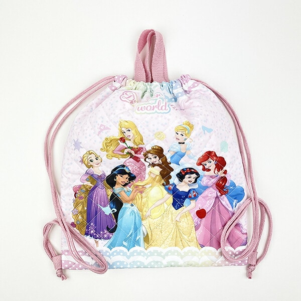 ディズニー プリンセス キルトナップザック ピンク バッグ リュック スクール キッズ Disney