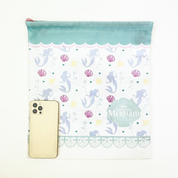 ディズニー プリンセス リトルマーメイド アリエル 巾着(大) アイボリー スクール キッズ Disney