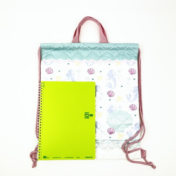 ディズニー プリンセス リトルマーメイド アリエル キルトナップザック ピンク バッグ リュック スクール キッズ Disney