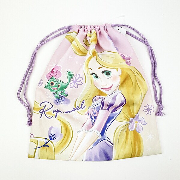 ディズニー プリンセス ラプンツェル 巾着(大) ラベンダー スクール キッズ Disney