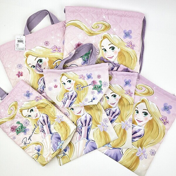 ディズニー プリンセス ラプンツェル 巾着(大) ラベンダー スクール キッズ Disney