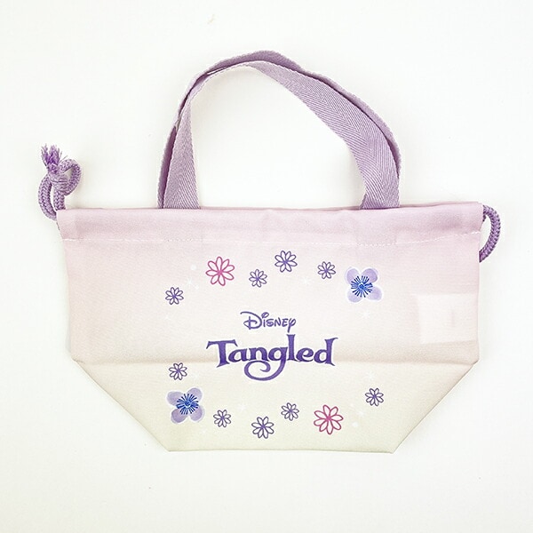 ディズニー ラプンツェル マチ付き巾着 ラベンダー ランチ Disney