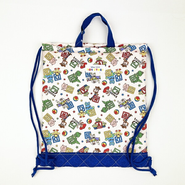 ディズニー トイストーリー キルトナップザック ベージュ バッグ リュック スクール キッズ Disney