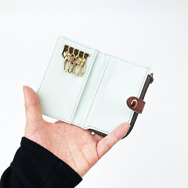 ディズニープリンセス アリエル 水彩タッチ柄キーケース ミント Disney