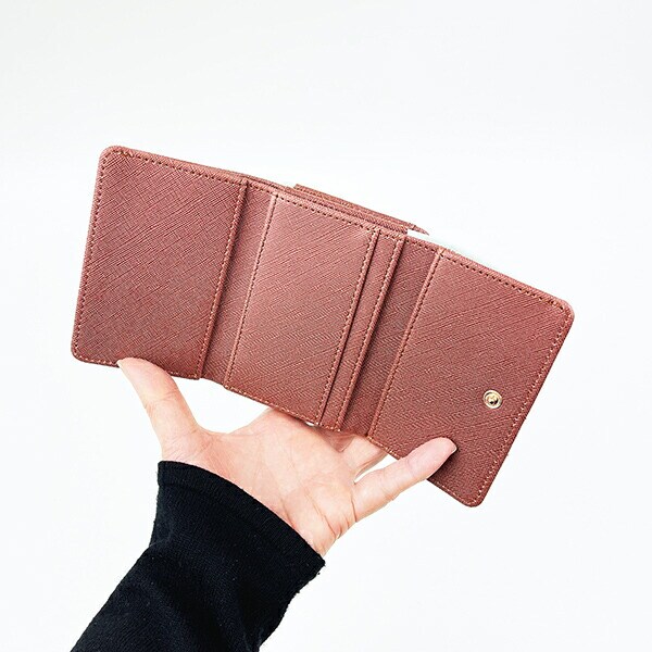 ディズニープリンセス アリエル 水彩タッチ柄三つ折りがま口財布 ミント Disney