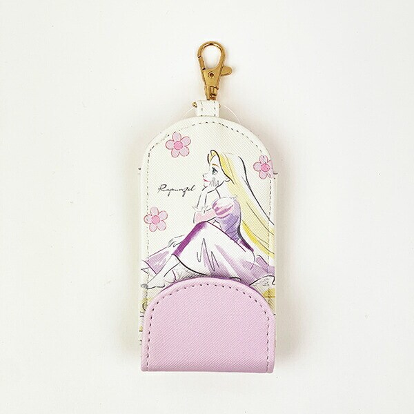 ディズニープリンセス ラプンツェル 水彩タッチ柄キッズキーケース パープル Disney