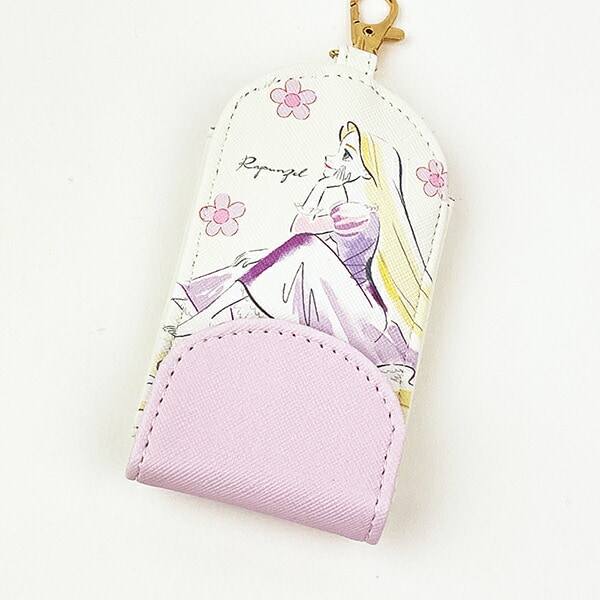 ディズニープリンセス ラプンツェル 水彩タッチ柄キッズキーケース パープル Disney