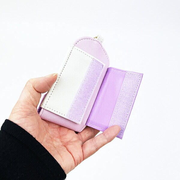 ディズニープリンセス ラプンツェル 水彩タッチ柄キッズキーケース パープル Disney