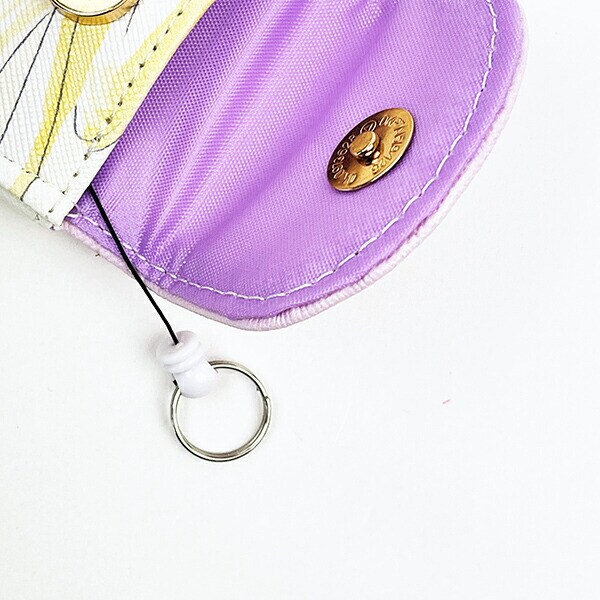 ディズニープリンセス ラプンツェル 水彩タッチ柄キッズキーケース パープル Disney