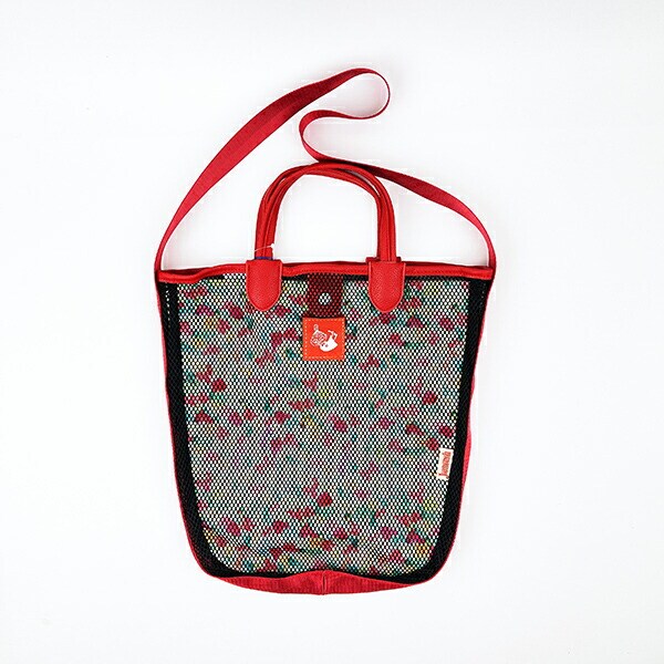 ムーミン リトルミイ Jocomomola メッシュ2WAYトートバッグ レッド MOOMIN
