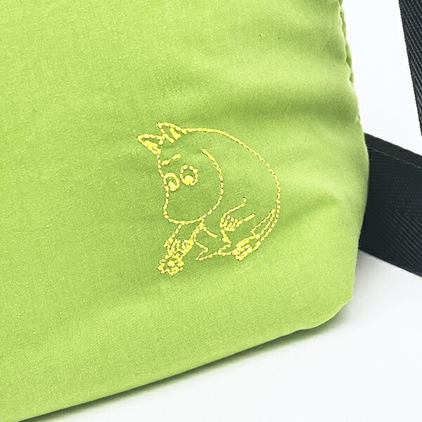 ムーミン Jocomomola ロープハンドル付ショルダーバッグ グリーン MOOMIN