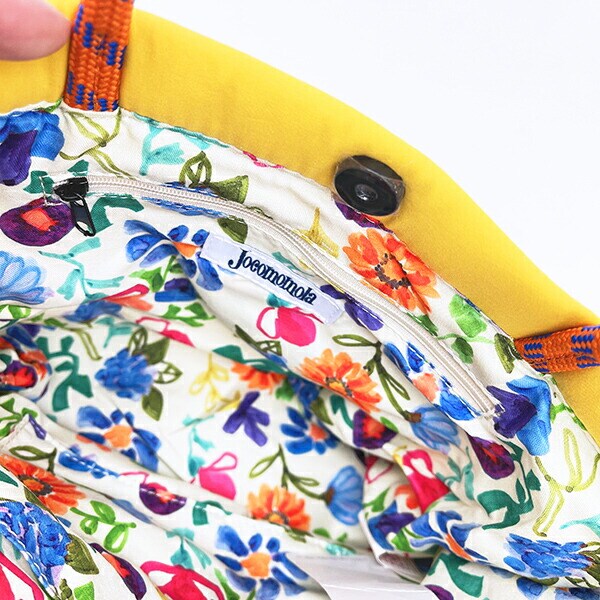 ムーミン ニョロニョロ Jocomomola ロープハンドル付ショルダーバッグ イエロー MOOMIN