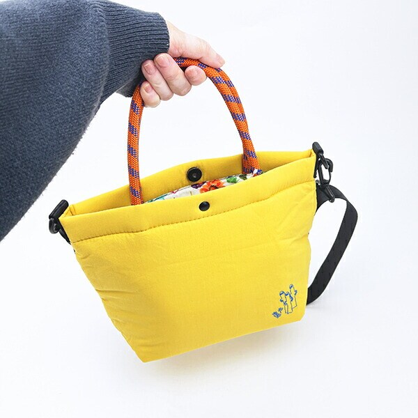 ムーミン ニョロニョロ Jocomomola ロープハンドル付ショルダーバッグ イエロー MOOMIN