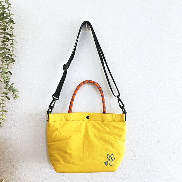 ムーミン ニョロニョロ Jocomomola ロープハンドル付ショルダーバッグ イエロー MOOMIN