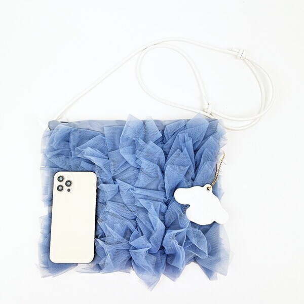 サンリオ シナモロール チュール巾着ショルダーバッグ シナモン Sanrio