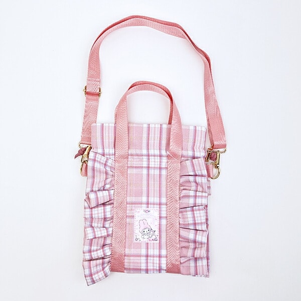 サンリオ マイメロディ フリル縦型ショルダーバッグ (ピンク) Sanrio