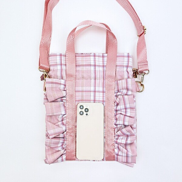 サンリオ マイメロディ フリル縦型ショルダーバッグ (ピンク) Sanrio