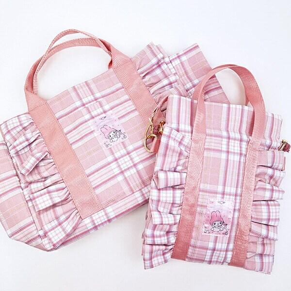 サンリオ マイメロディ フリル縦型ショルダーバッグ (ピンク) Sanrio