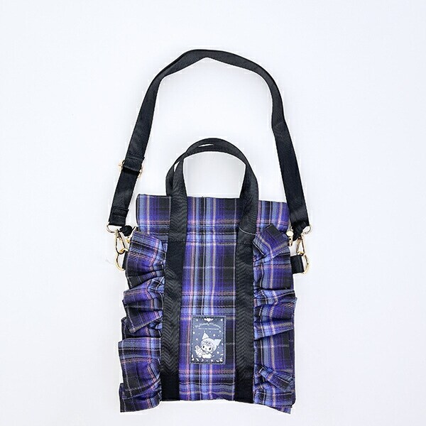 サンリオ クロミ フリル縦型ショルダーバッグ (パープル) Sanrio