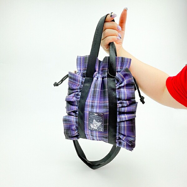 サンリオ クロミ フリル縦型ショルダーバッグ (パープル) Sanrio