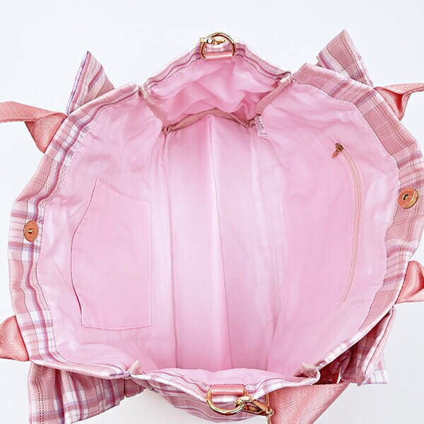 サンリオ マイメロディ フリル横型トートバッグ (ピンク) Sanrio