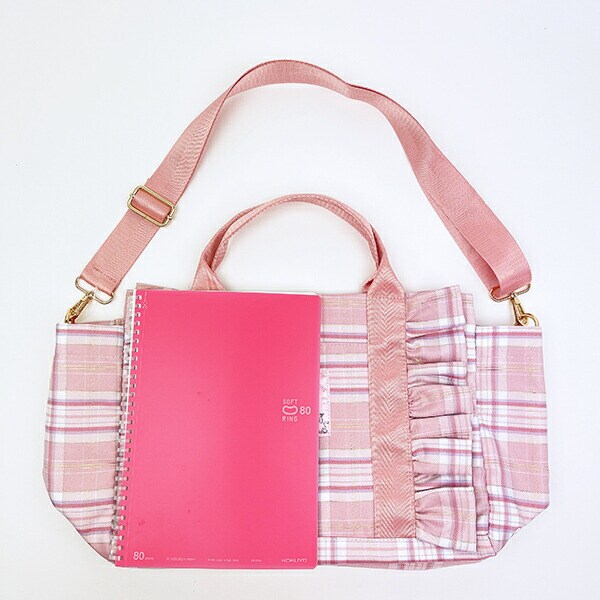 サンリオ マイメロディ フリル横型トートバッグ (ピンク) Sanrio