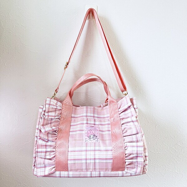 サンリオ マイメロディ フリル横型トートバッグ (ピンク) Sanrio