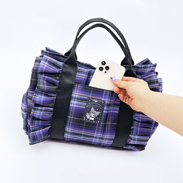 サンリオ クロミ フリル横型トートバッグ (パープル) Sanrio