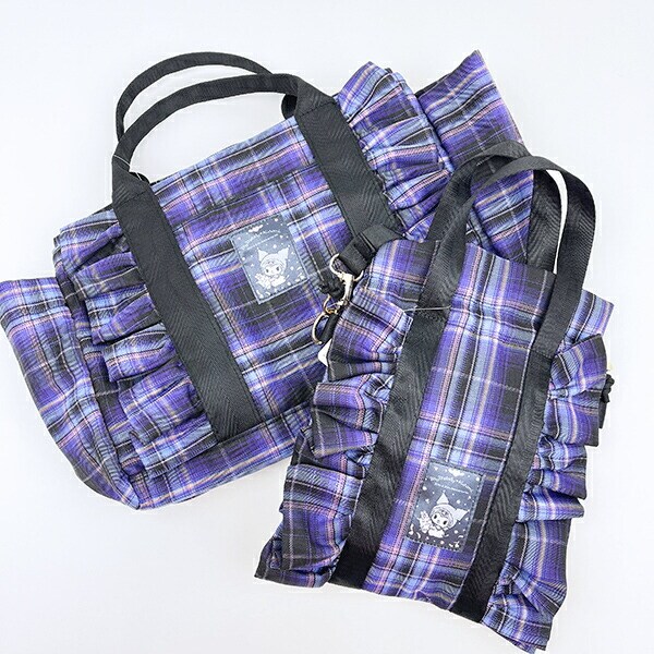 サンリオ クロミ フリル横型トートバッグ (パープル) Sanrio