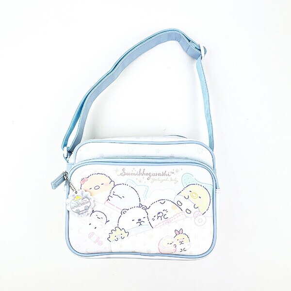 すみっコぐらし 合皮ショルダーバッグ (サックス) キッズ スクール すみっこ