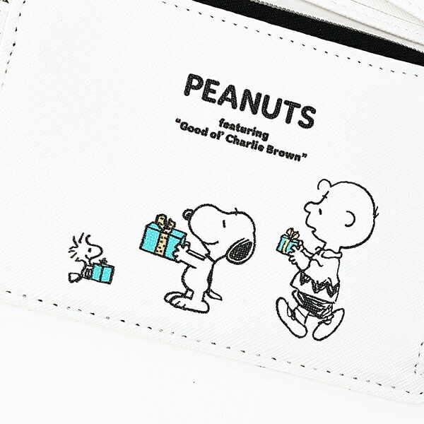 スヌーピー フラグメントケース オフホワイト 定期入れ カードケース SNOOPY