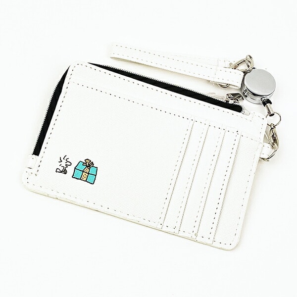 スヌーピー フラグメントケース オフホワイト 定期入れ カードケース SNOOPY