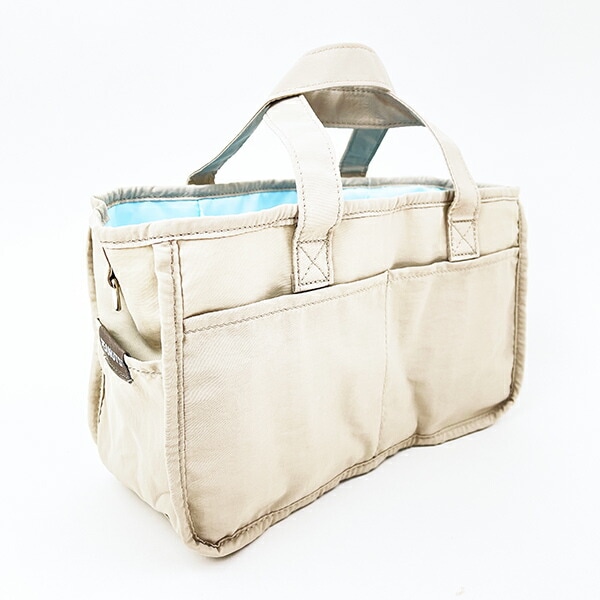 スヌーピー マザーズバッグインバッグ ベージュ PEANUTS 75th SNOOPY