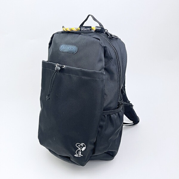 スヌーピー OUTDOOR PRODUCTS リュックサック ブラック バッグ