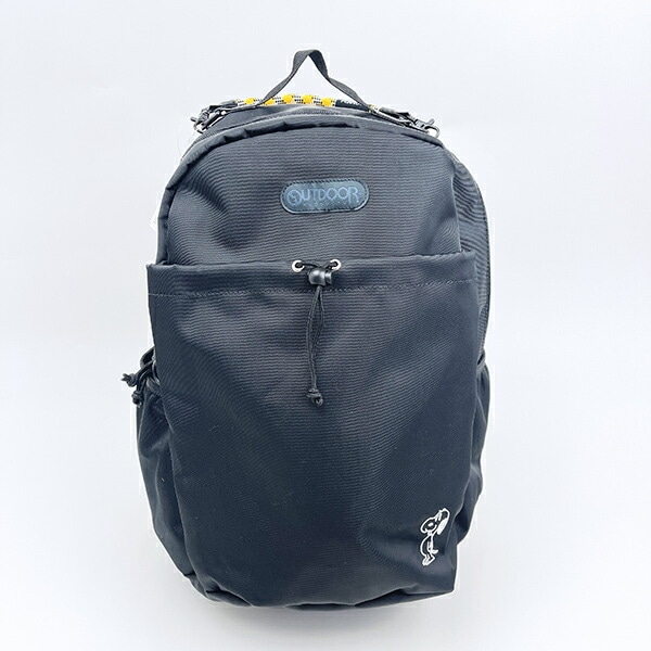 スヌーピー OUTDOOR PRODUCTS リュックサック ブラック バッグ