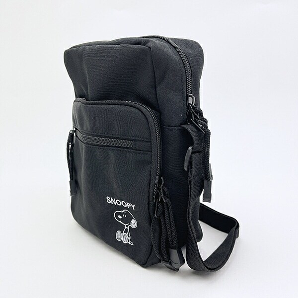 スヌーピー ミニショルダーバッグ ブラック SNOOPY