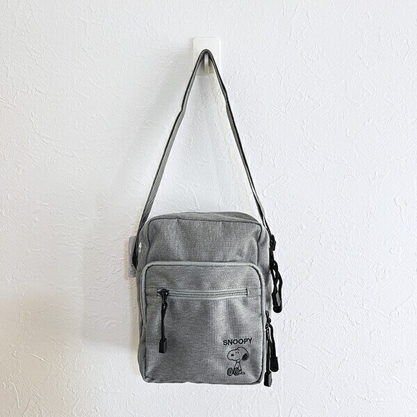 スヌーピー ミニショルダーバッグ グレー SNOOPY