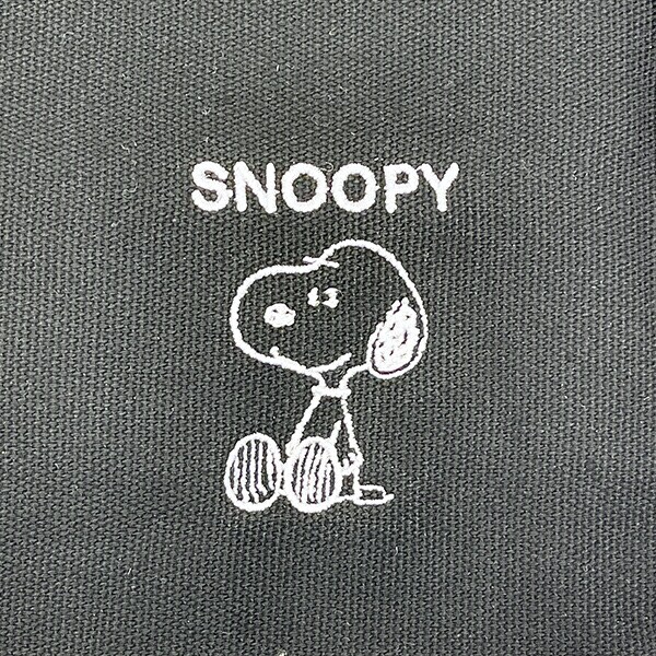 スヌーピー ショルダーバッグ 帆布 ブラック SNOOPY