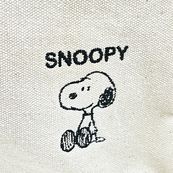 スヌーピー ショルダーバッグ 帆布 アイボリー SNOOPY