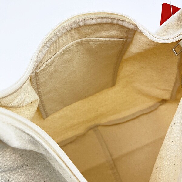 スヌーピー ショルダーバッグ 帆布 アイボリー SNOOPY