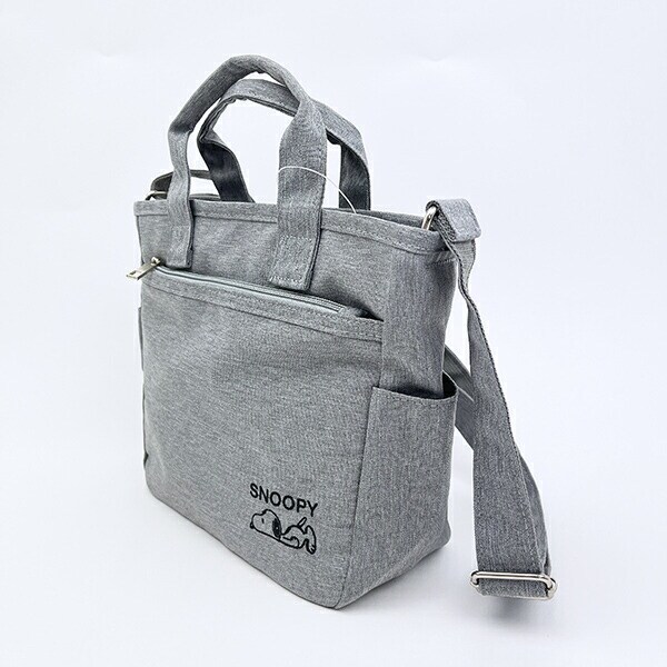 スヌーピー トートショルダーバッグ(S) グレー SNOOPY