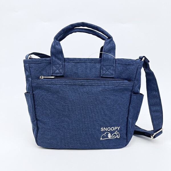 スヌーピー トートショルダーバッグ(S) ネイビー SNOOPY