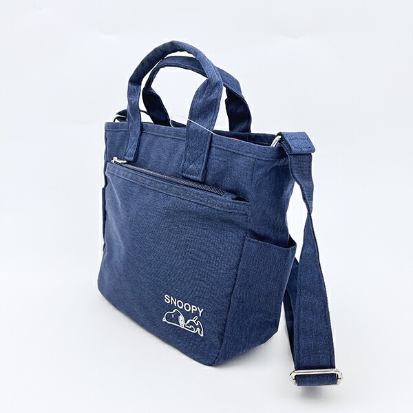 スヌーピー トートショルダーバッグ(S) ネイビー SNOOPY