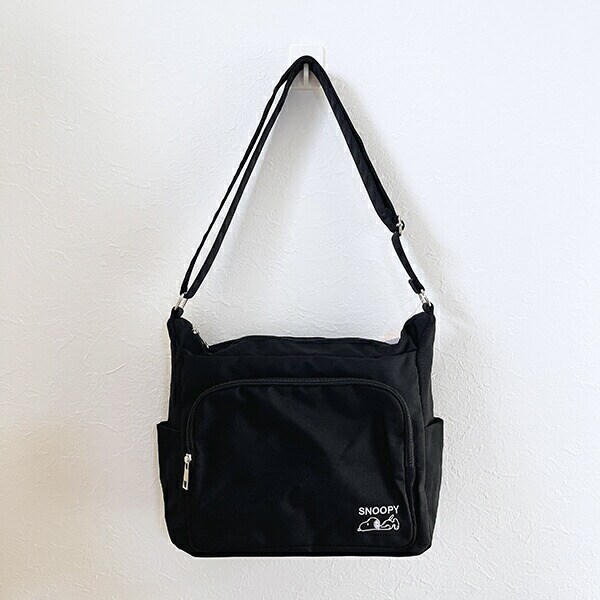 スヌーピー ショルダーバッグ(L) ブラック SNOOPY