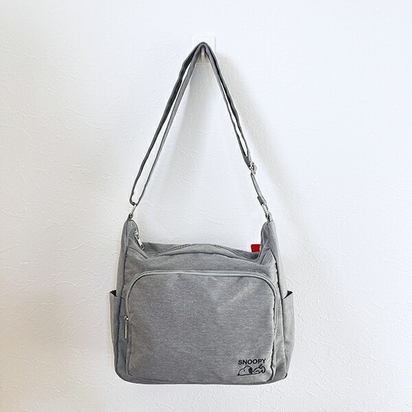 スヌーピー ショルダーバッグ(L) グレー SNOOPY