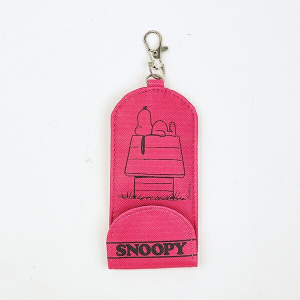 スヌーピー キーケース キッズ スクール ピンク SNOOPY